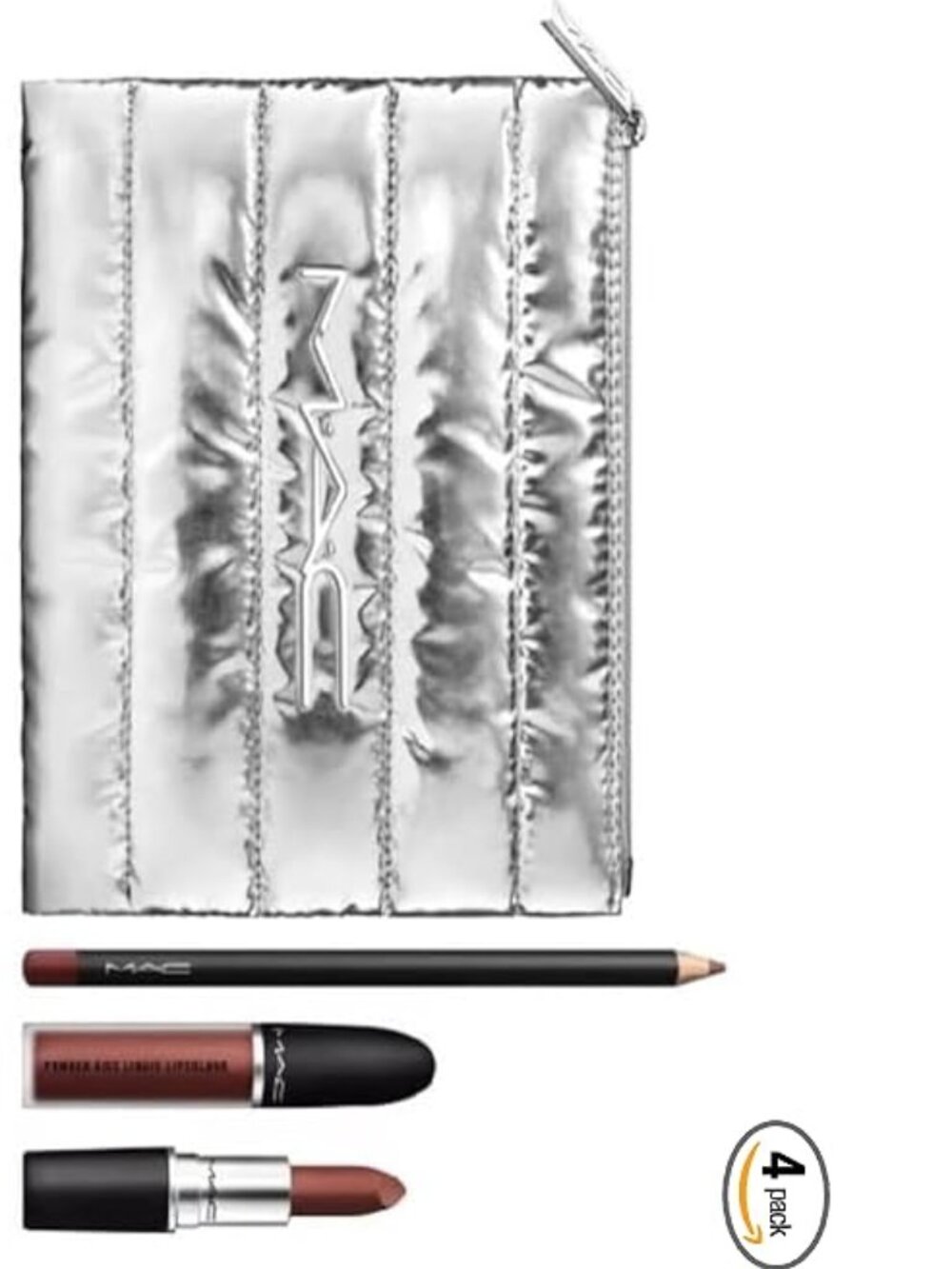 MAC 4-Pc. Powdered Snow Powder Kiss Lip Set Brown-NEW - Picture 3 of 4